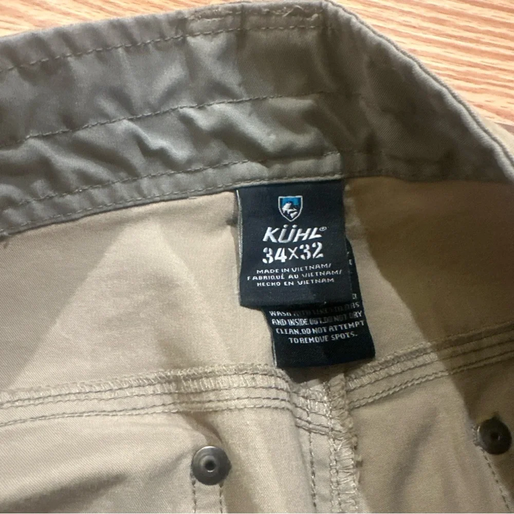 Lot of 2 Kuhl Revolvr Vintage Patina Dye Beige Gray Hiking Pants Outdoor Men 34 - Picture 6 of 16